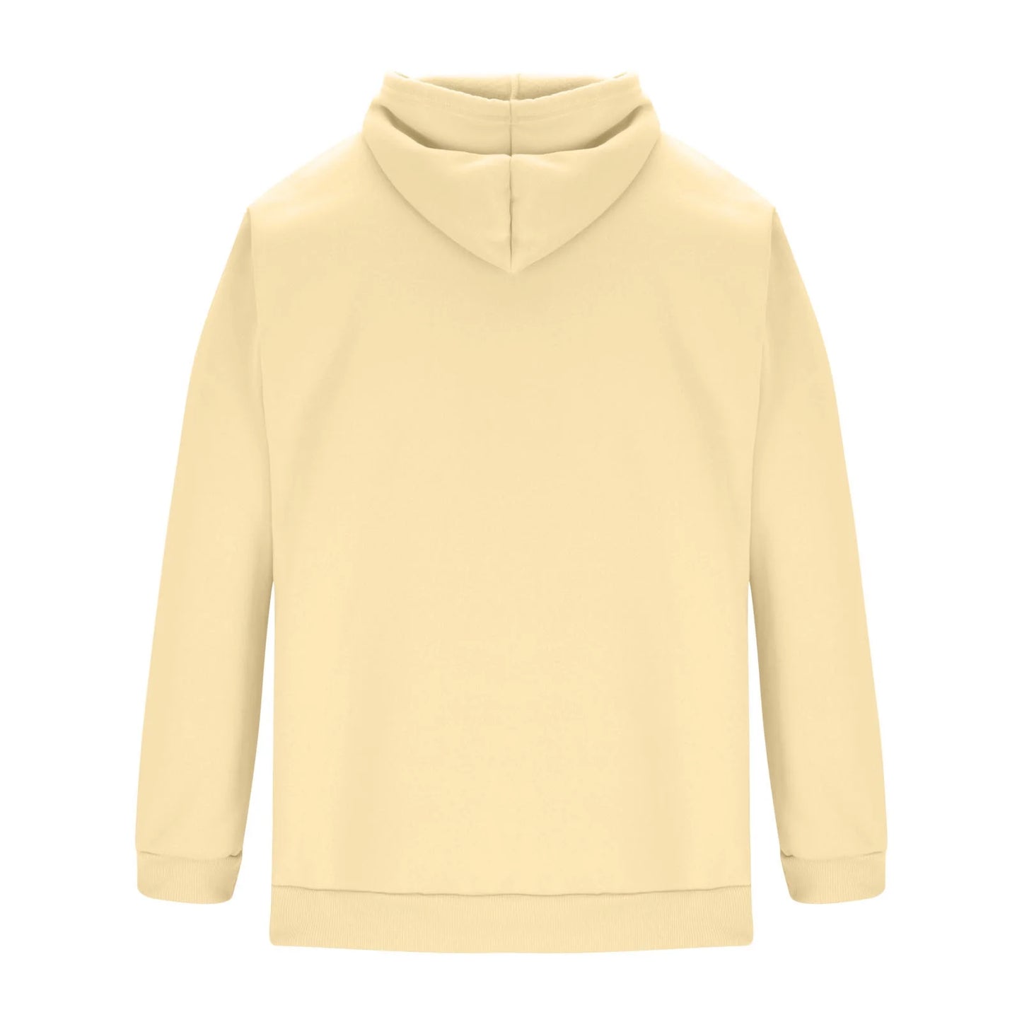 Mens Cotton Hoodies Plain Casual Hooded Collar Drawstring Hoodies Pullover Sweatshirts Solid Color Long Sleeve Spring Shirts 2025 Beige,Xl