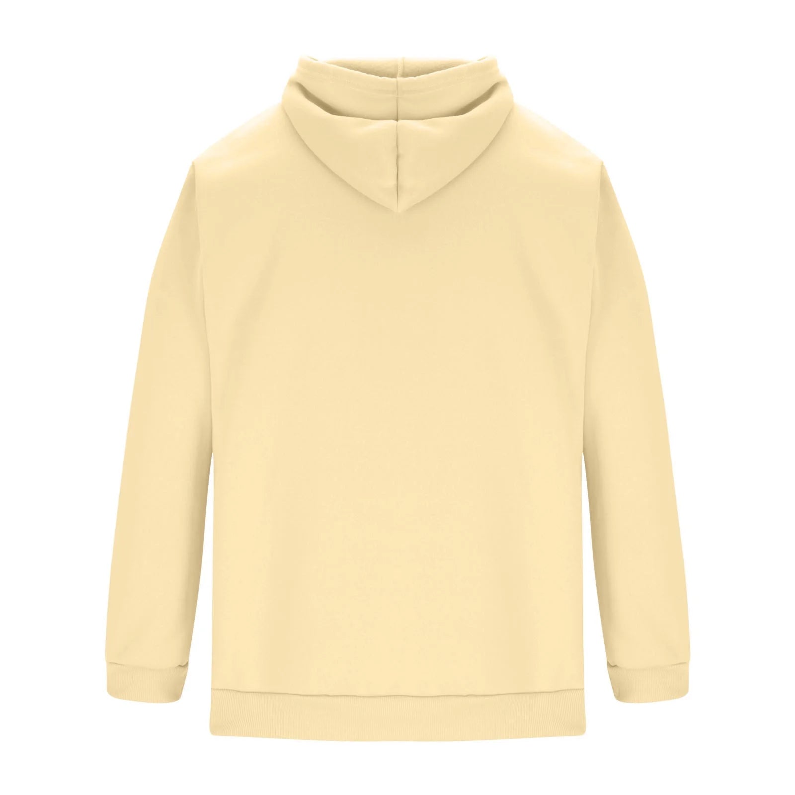 Mens Cotton Hoodies Plain Casual Hooded Collar Drawstring Hoodies Pullover Sweatshirts Solid Color Long Sleeve Spring Shirts 2025 Beige,Xl