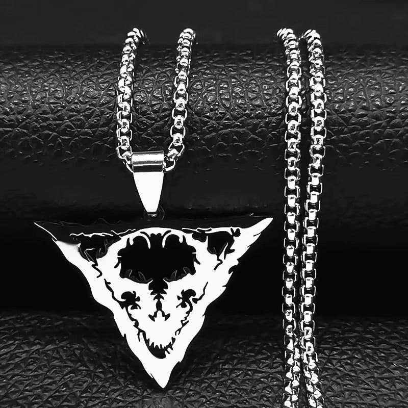 Large Talisman Baphomet Stainless Steel Necklace Goth Pagan Pentagram for Men Satan Gothic Goat Jewerly Satan Amulet Lucifer