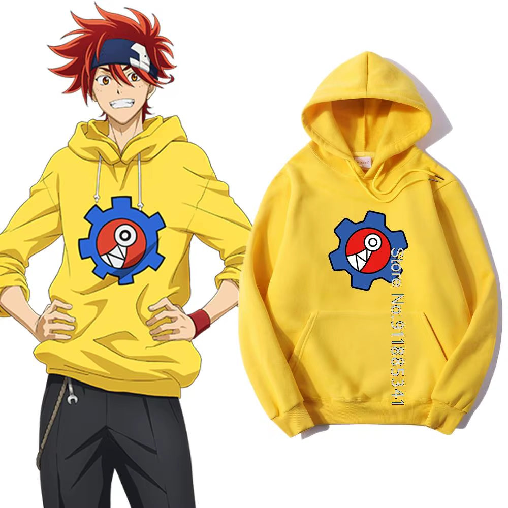 Takerlama SK8 the Infinity Hoodie Reki Cosplay Yellow Womens Men Sweatshirts Casual Streetwear Pullover Coat plus Size Hoodies